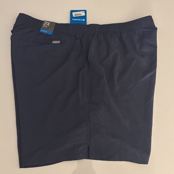 Columbia Shorts Womens 2X Navy Sandy River Zip Pocket - Picture 1 of 4